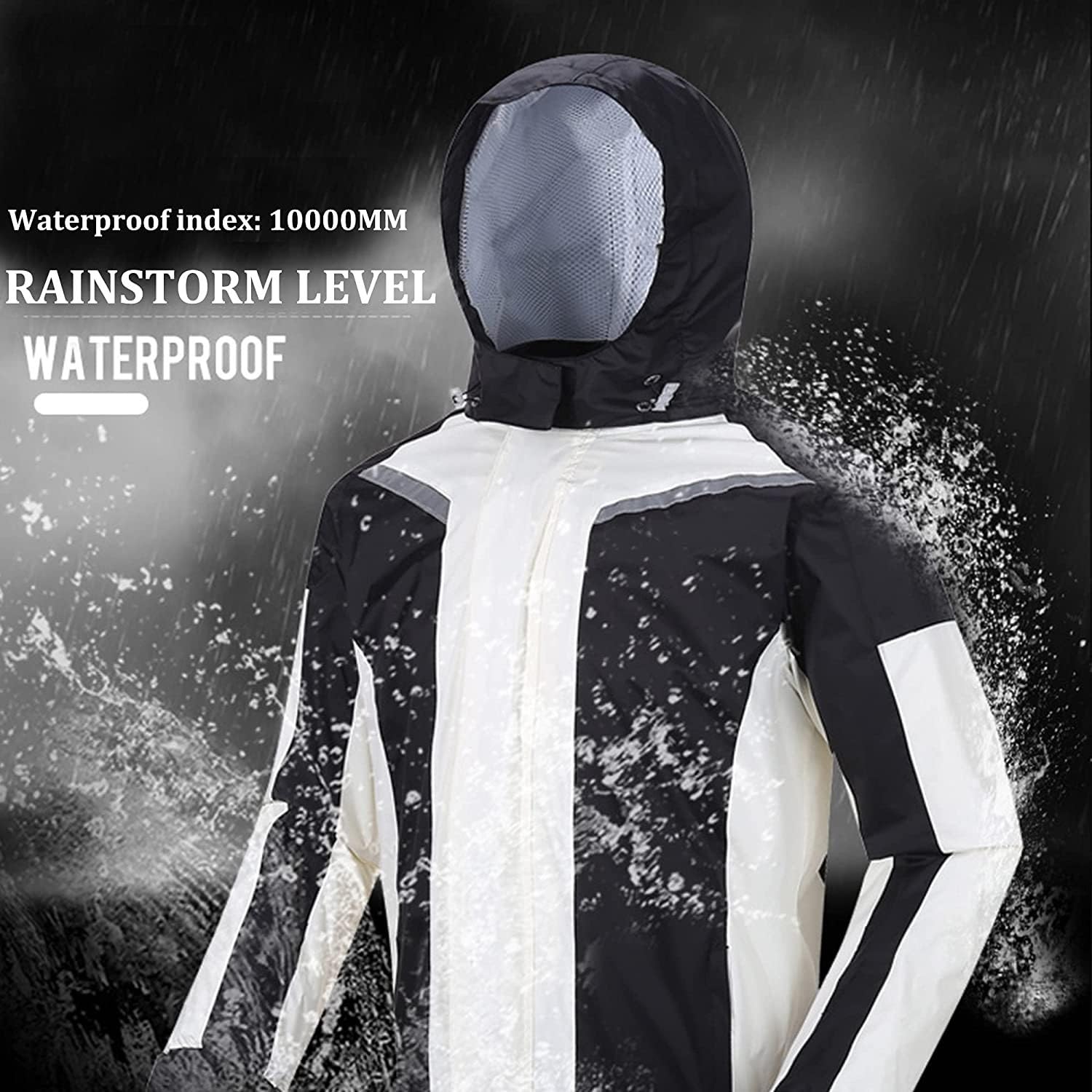 Regenanzug Herren Damen,Wasserdicht Atmungsaktiv Motorrad Regenkombi Regenbekleidung Motorrad Regenmantel Jacke Hose unterteile Set Anzug Arbeit Camping ​Angeln