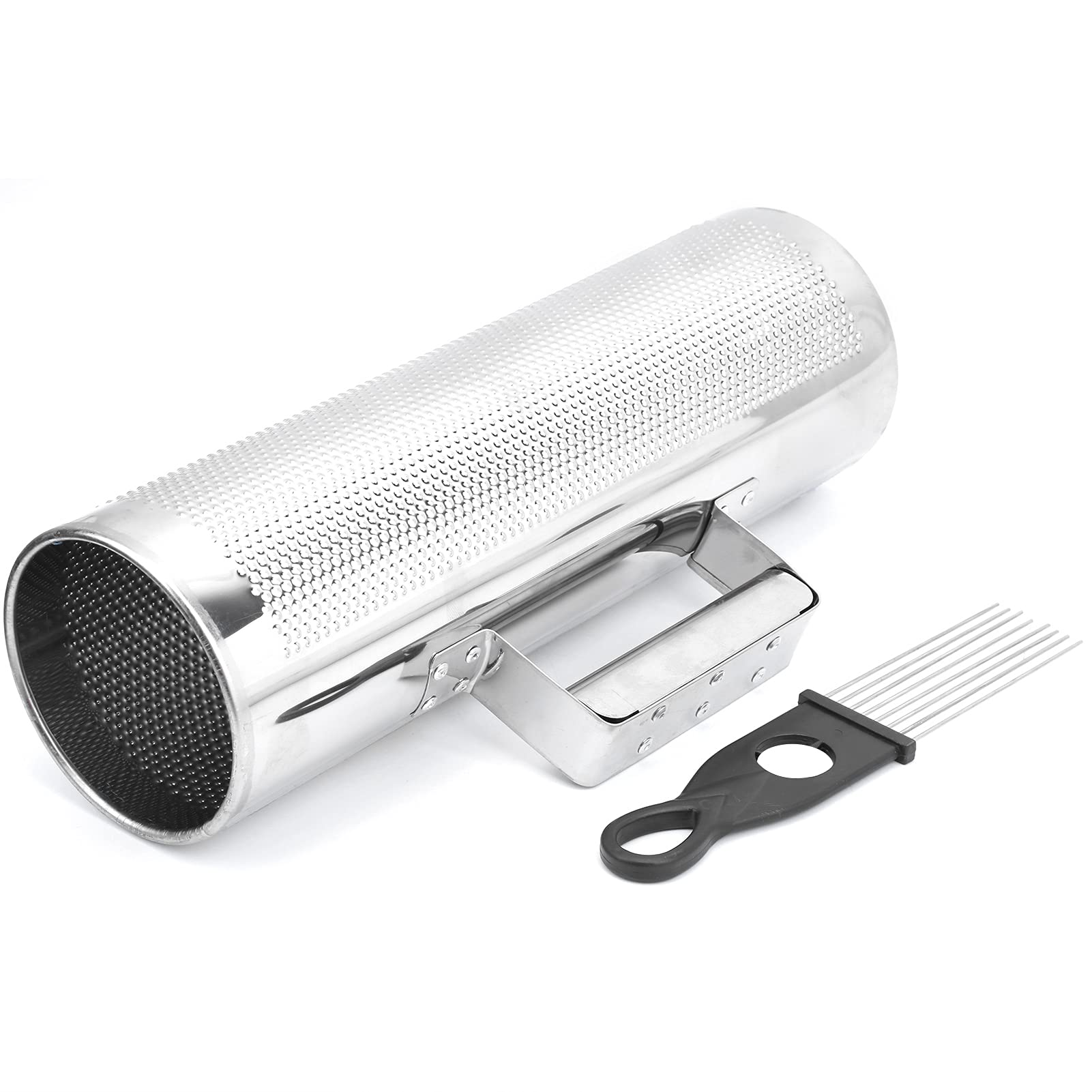 Aluminum Guiro Shaker with Scraper 4x12in, Music Teaching Aids Orff Percussion Instrument, for Educational & Musical Use