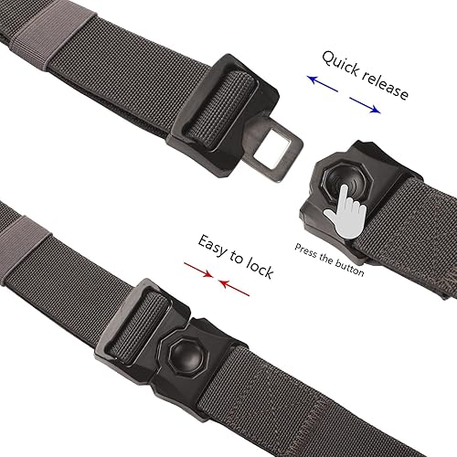 Miniatura 4 de Cinturones tácticos para hombre con hebilla de liberación rápida resistente