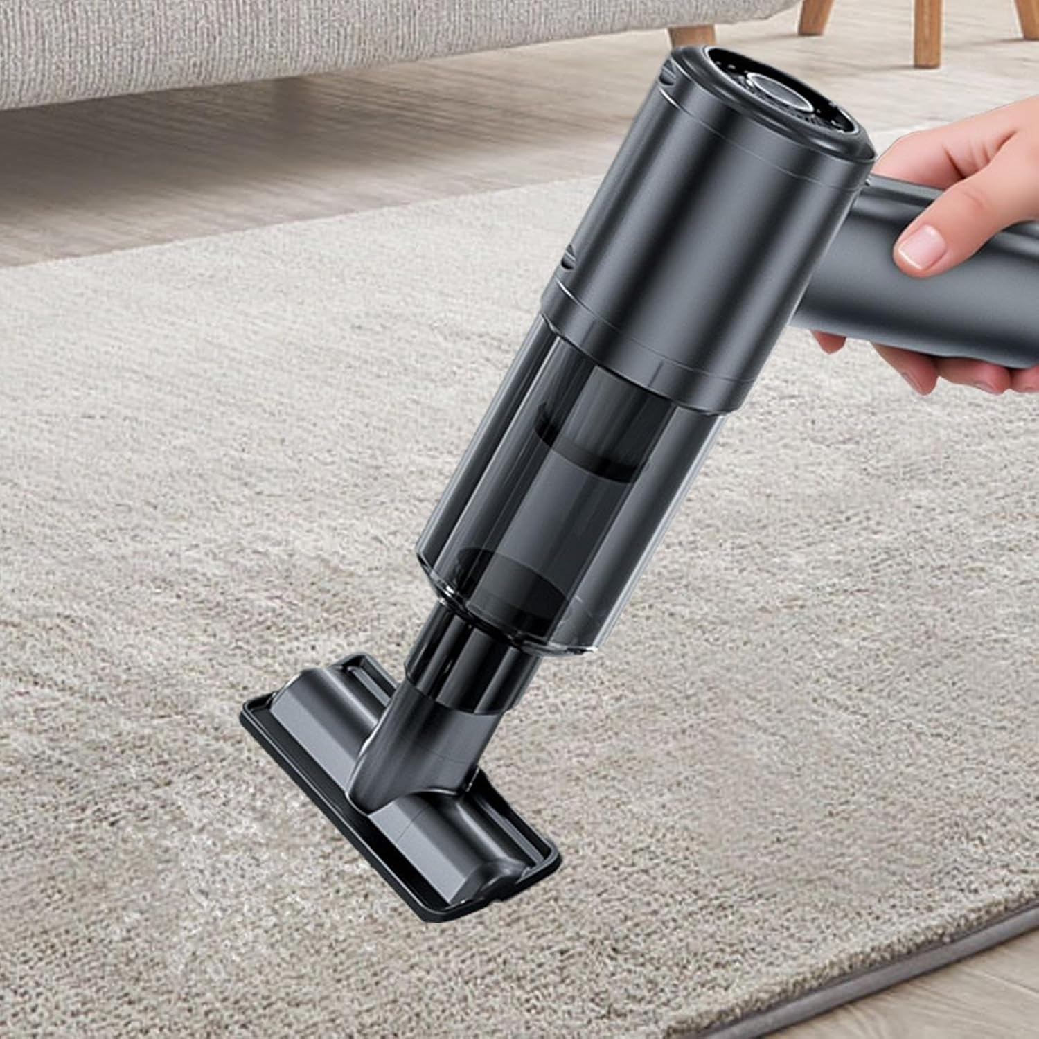 Car Vacuum, 12500pa Cordless Handheld Cleaner, Rechargeable Air Duster and Blower for Vehicle Detailing, Mattress, Couch, Carpet, Keyboard, Computer, Home Interior Cleaning Tasks