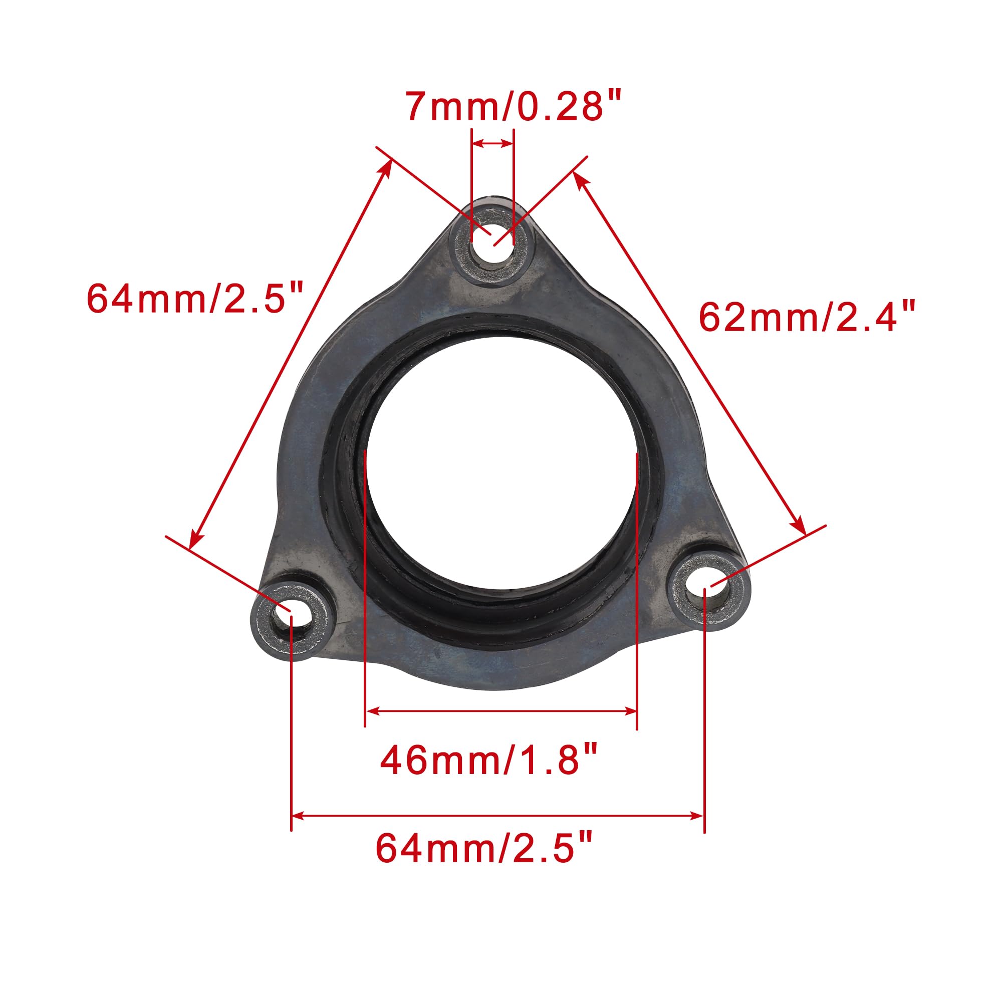 WOOSTAR Carburador Tubo Colector de Admisión Reemplazo para WR450F YZ450F YZ450FX OEM 2S2-13597-00