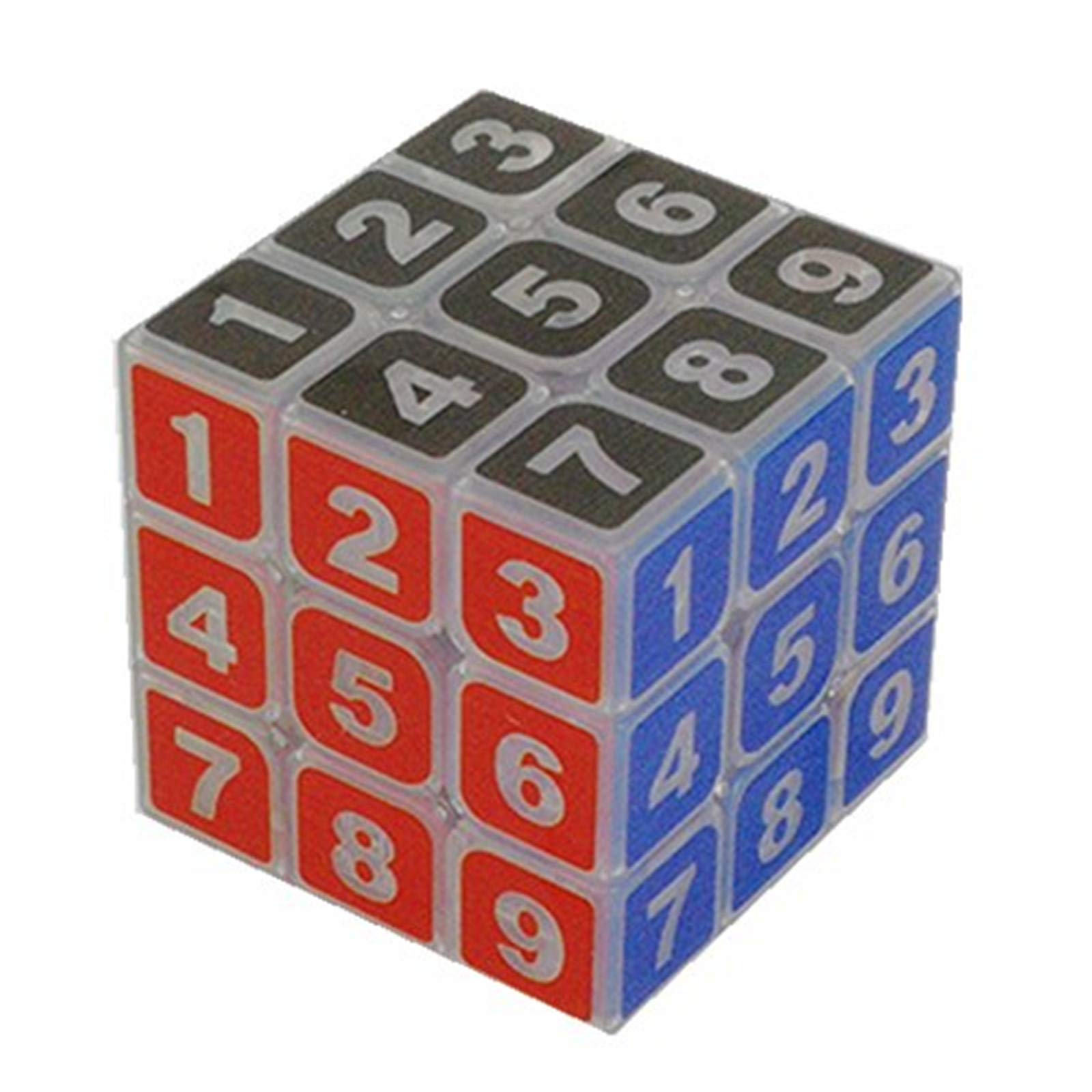 CuberSpeed Sudoku 3x3 Magic Cube Transparent 3x3x3 Speed Cube Clear