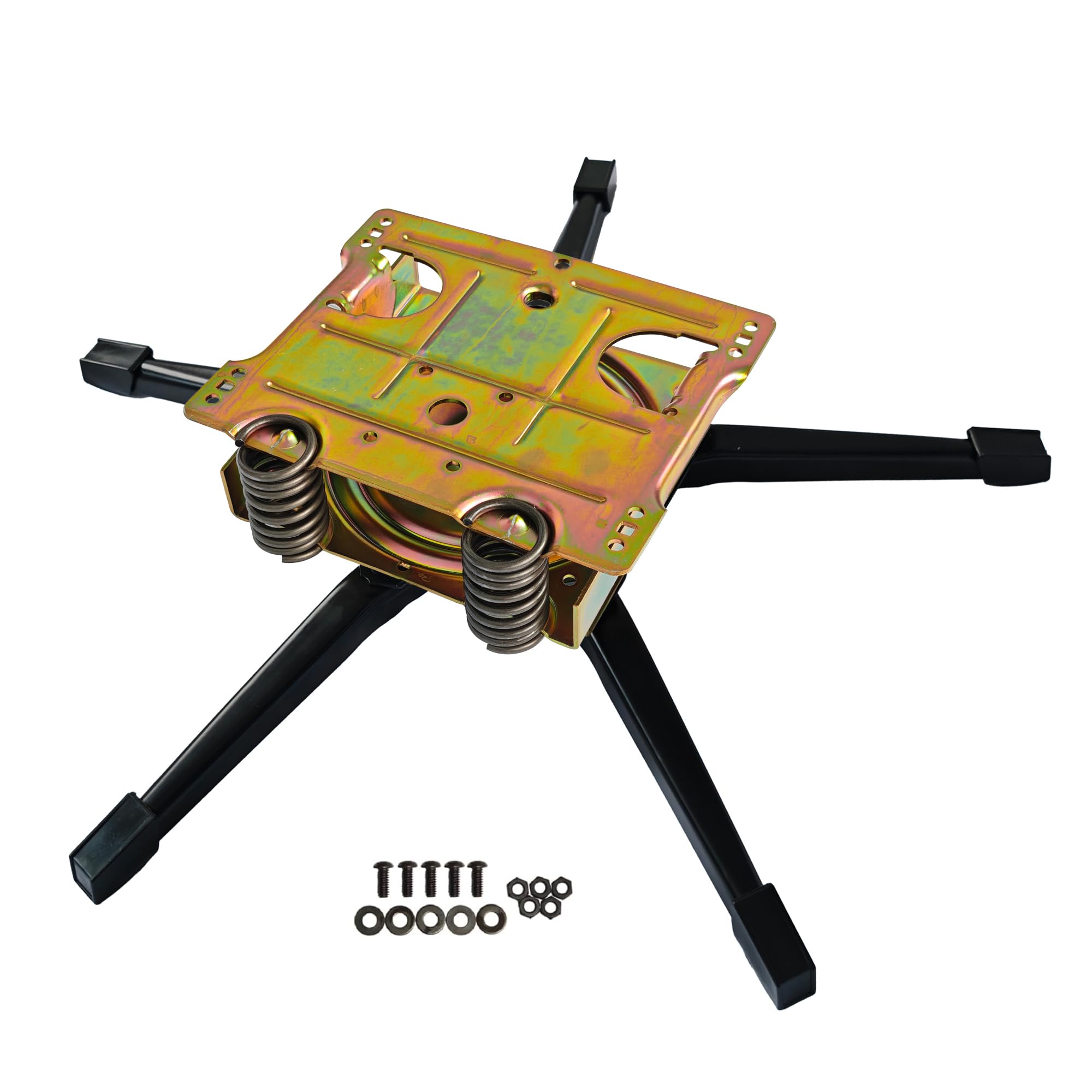 Racfenick 24" Replacement Rocking Recliner Base w/pitched 360 Swivel Rocker Box Plate 5-Leg w/caps with 51 Ball Bearings