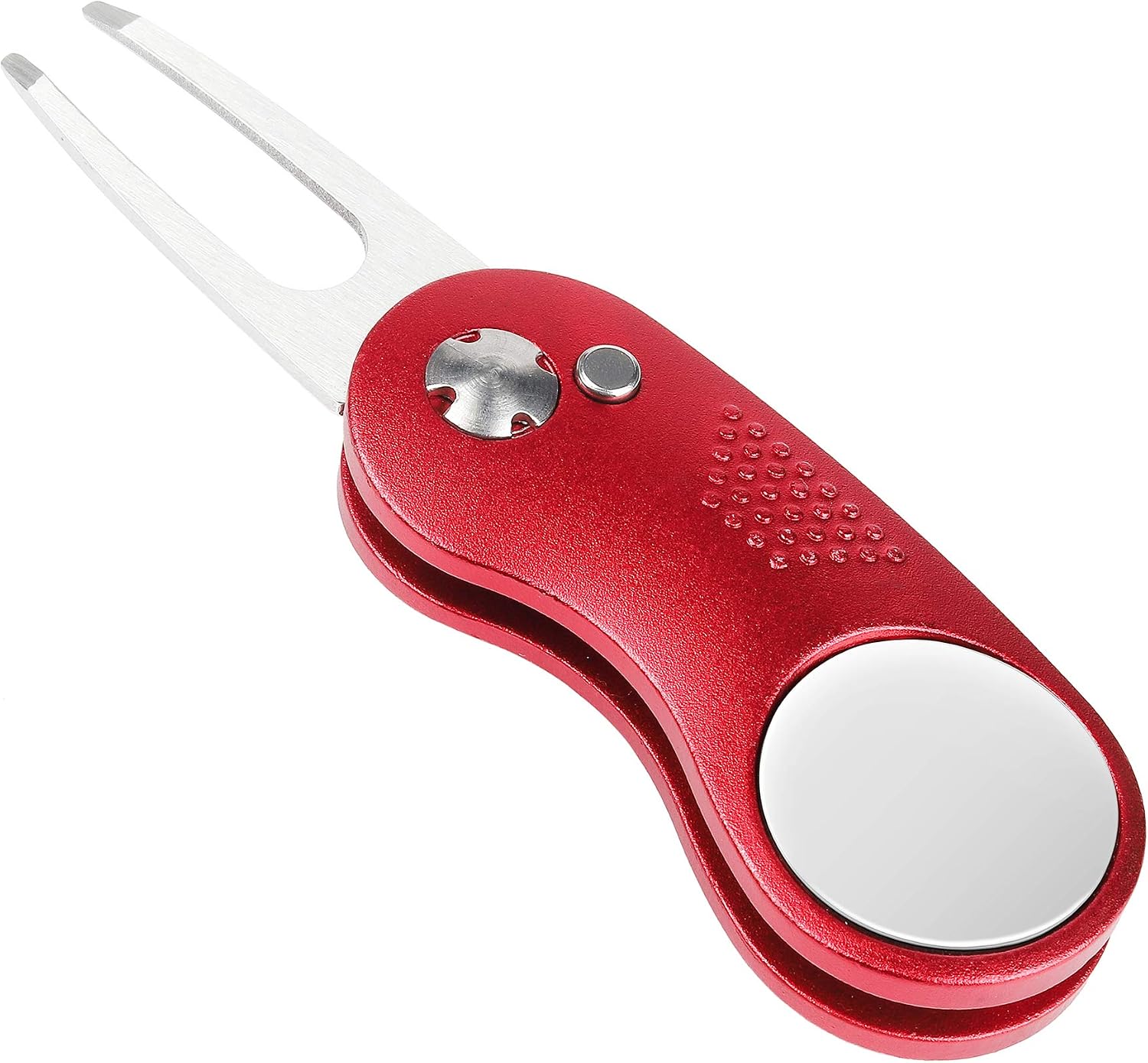 Mile High Life Golf Divot Repair Tool Metal/Foldable w Magnetic Ball Marker
