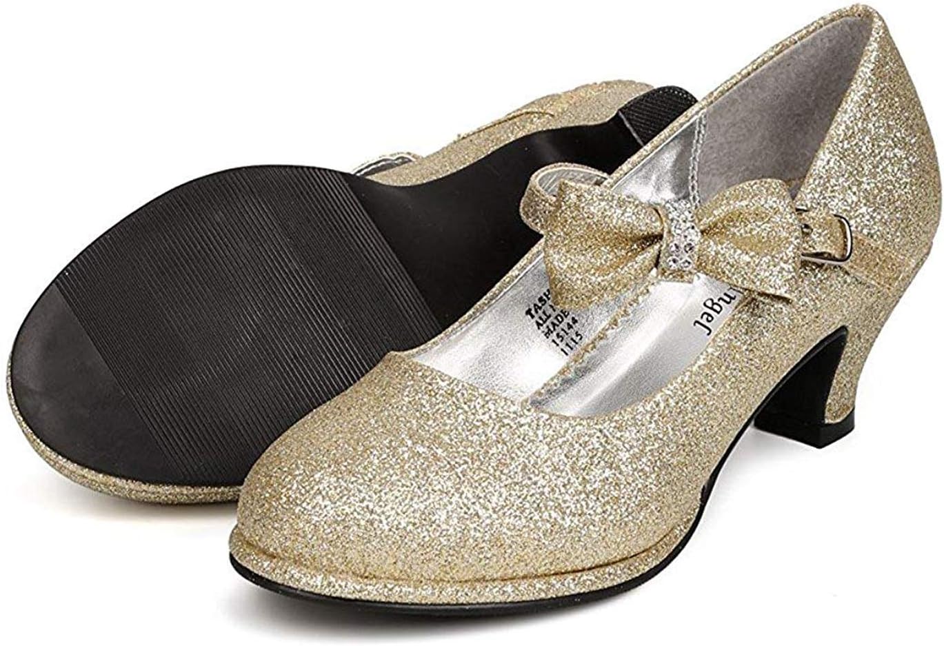 Girls Patent Bow Mary Jane Shoes (Size 9-Y4)