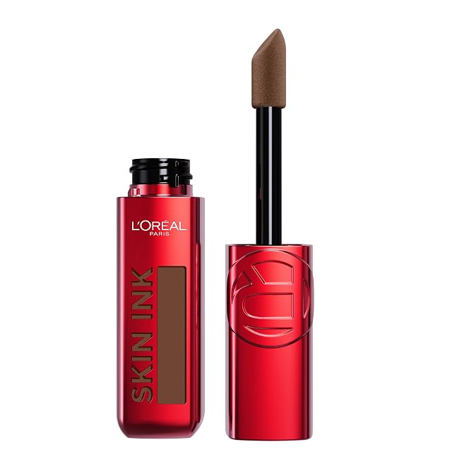 LOreal Paris Infallible Skin Ink 2-in-1 Foundation Concealer Hybrid Face Makeup up to 48HR Transfer-Resistant with Medium Coverage