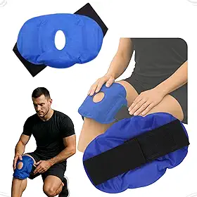 Bolsa Gel Compressa Terapêutica Quente e Fria Reutilizável Alívio de Dores Musculares Inflamações Inchaços para Joelho Ombro