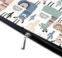 Vista 4 de Pequeña bolsa de maquillaje para bolso Linda bolsa de lona impermeable de cosméticos para mujeres, con cremallera, bolsa de viaje para artículos