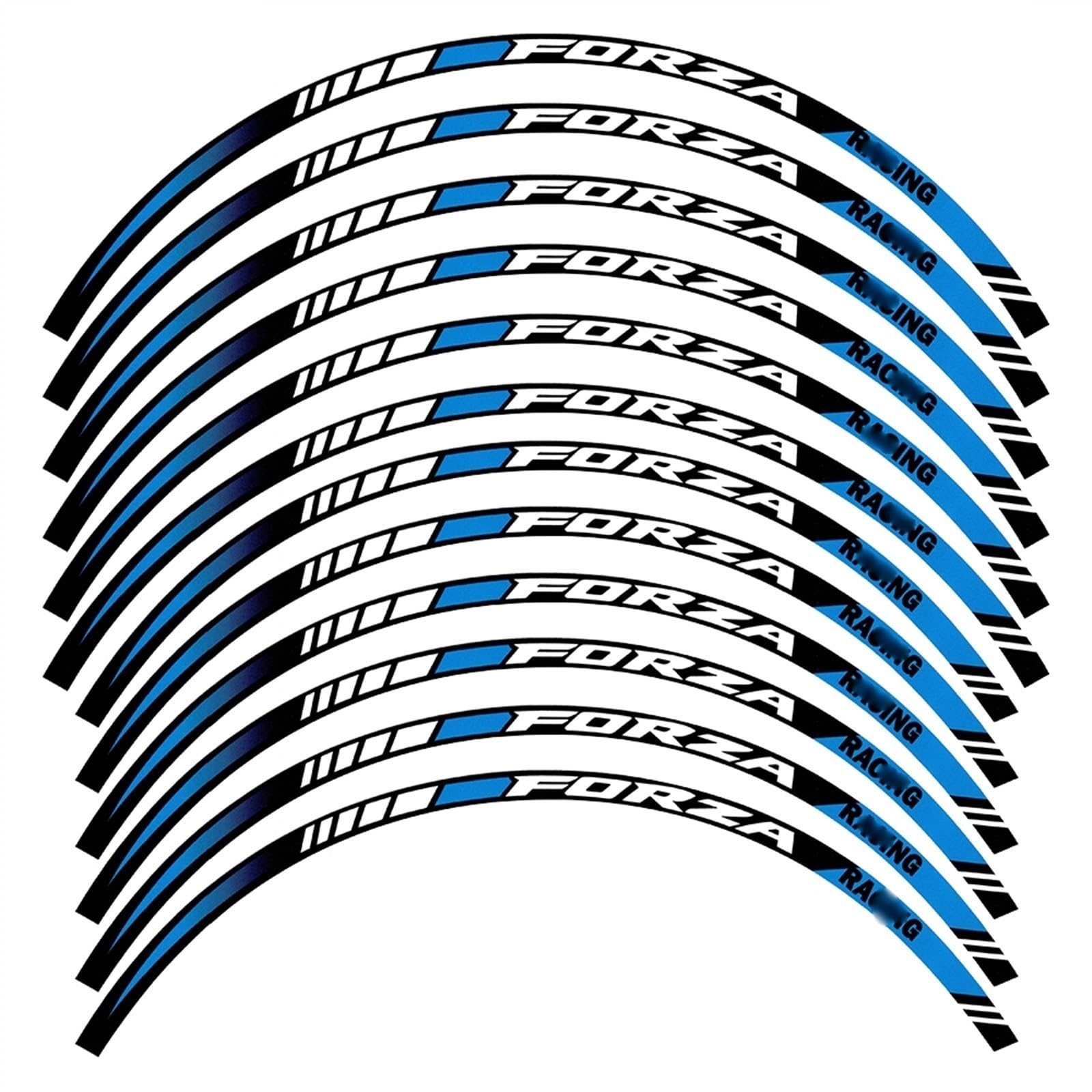 Motorcycle Sticker Wheel Rim Decal for MF13 for Forza 125 for 250 300 350 Wheel Stickers(4)