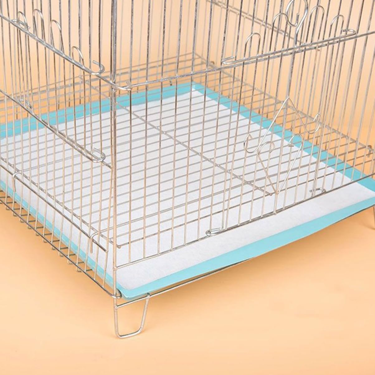 100pcs Disposable Bird Cage Liners Absorbent Paper Urine Mats for Parrots Thick and Convenient Bird Cage Bottom Tray for Clean and Environment