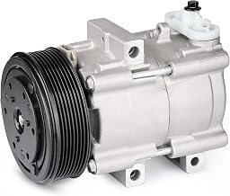 AC Compressor with Clutch Fit for 1997-2007 Ford F-150, F-250, F-350, Excursion & 2002-2003 Lincoln Blackwood Replaces 4C3Z19V703AA