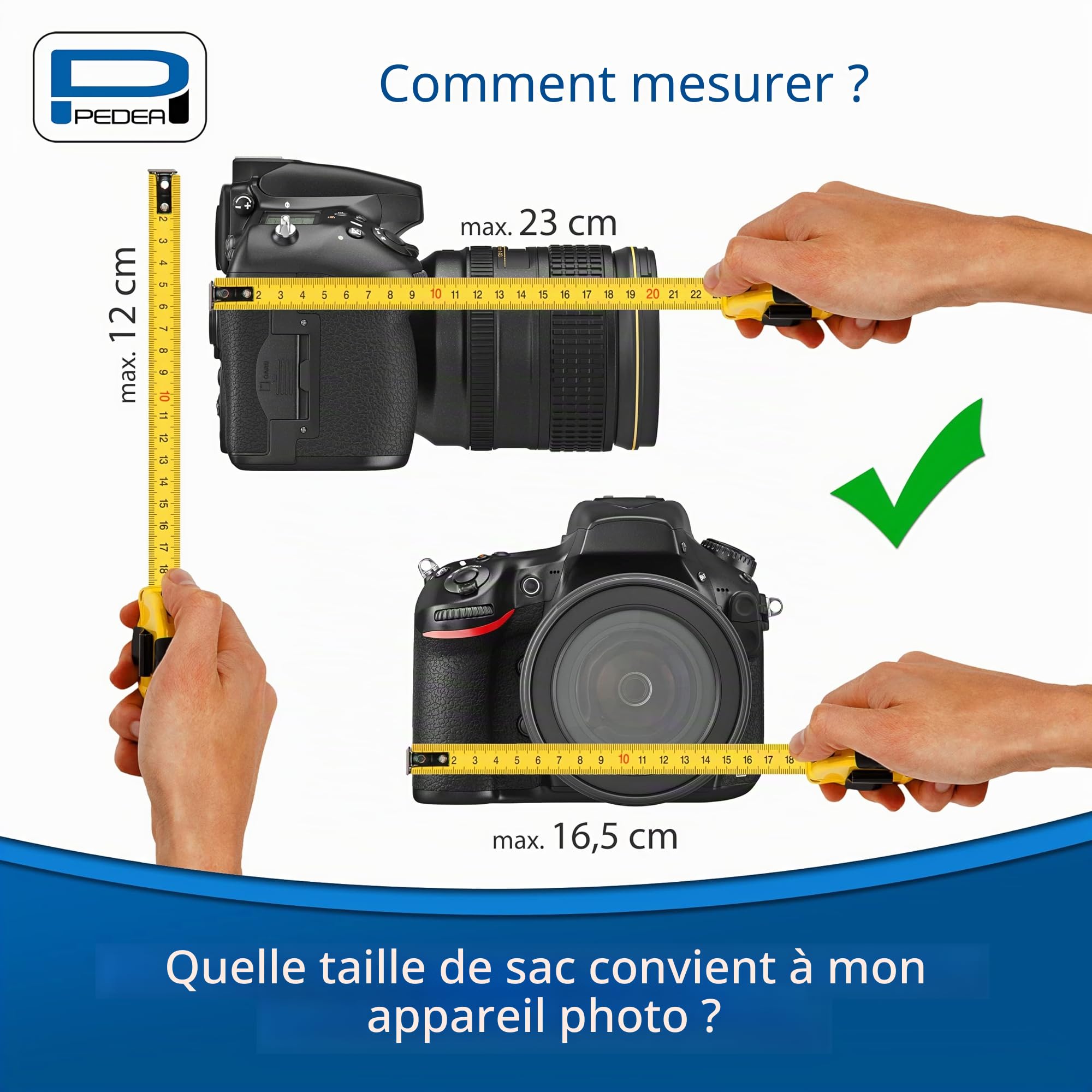 PEDEA Étui pour appareil reflex étanche contre la pluie