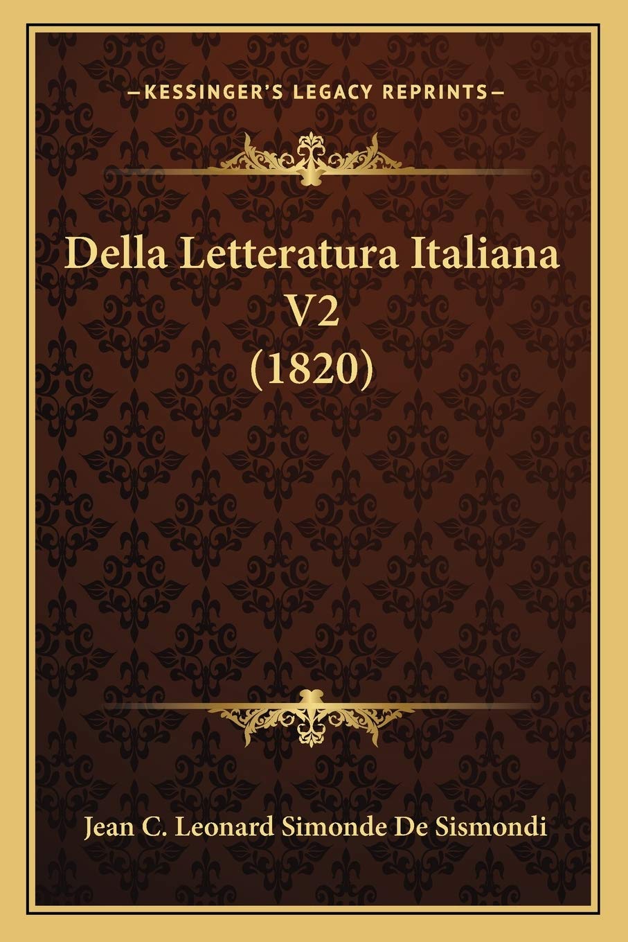Della Letteratura Italiana V2 (1820)