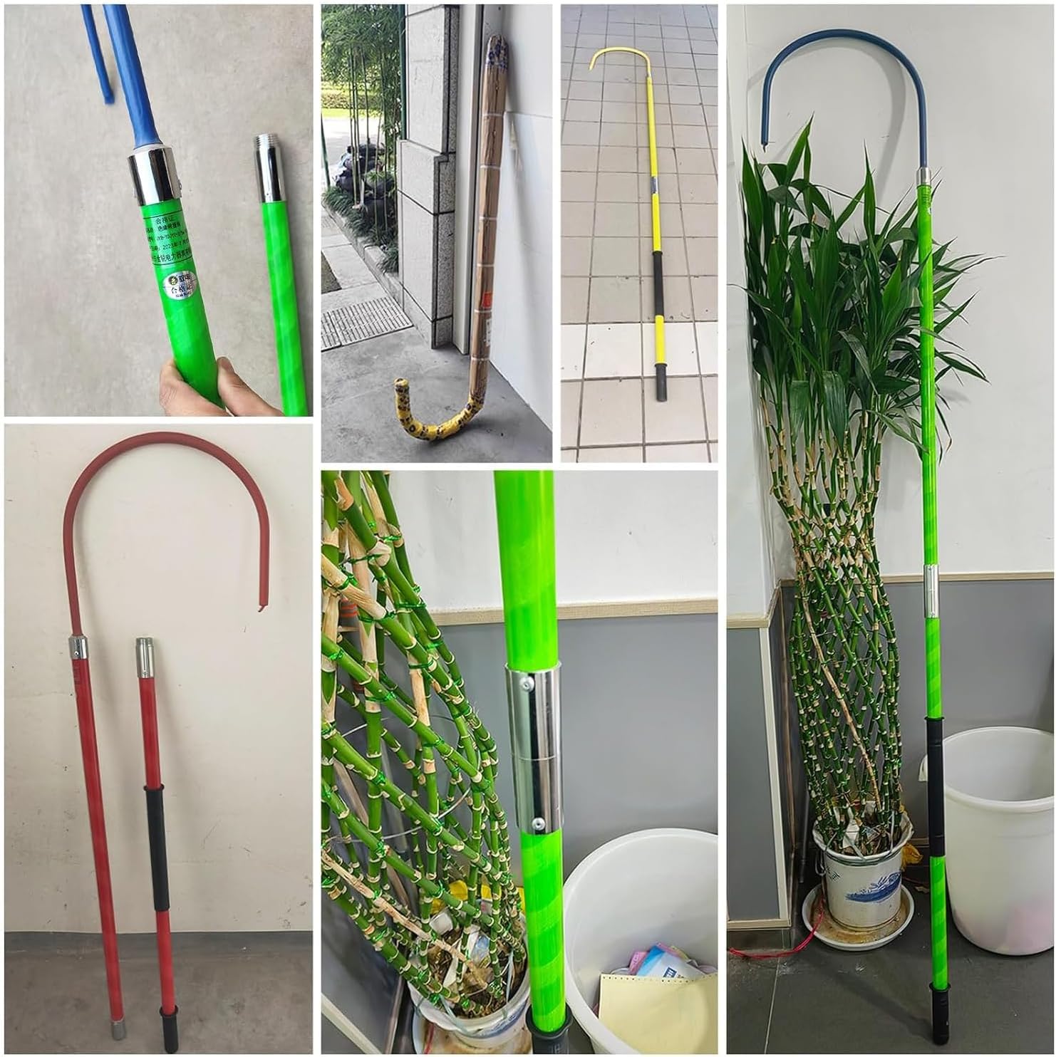 High Voltage Electrical Lifeguard Rod Kit, Lightweight Body Rescue Hook 6 FT Insulated 3 5 10ft Long,Commercial Electrocution Emergency Rescue Sticks,10kV 35kV 110kV (Size:1m/39.4in/3.3ft,Color:Green)
