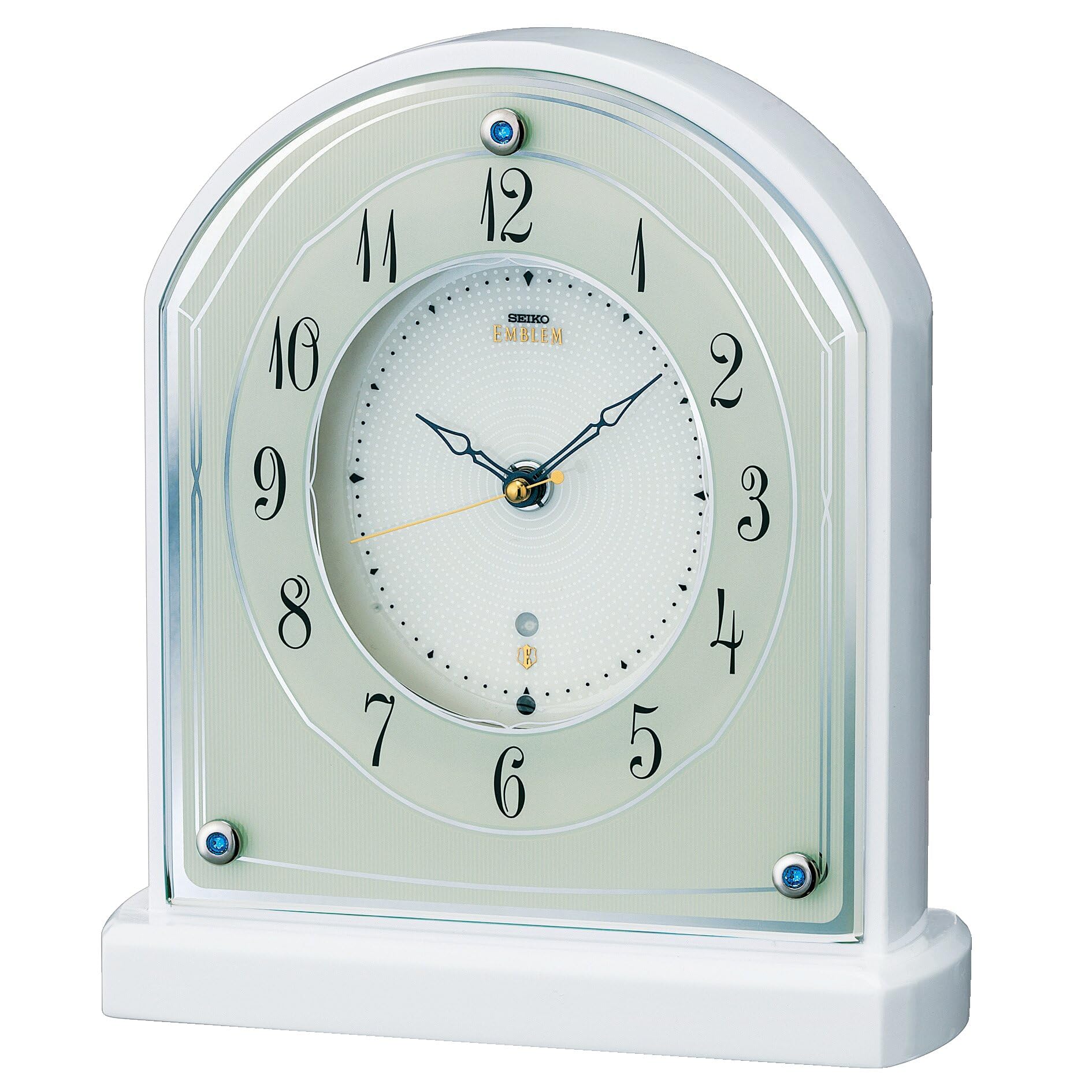 Amazon.co.jp: SEIKO EMBLEM 置き時計 木枠 221x197x76mm 電波 