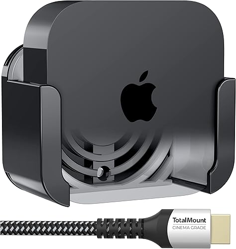Vista 7 de Totalmount – Soporte para Apple TV compatible con el Apple TV 4 Soporte para Apple TV negro prémium