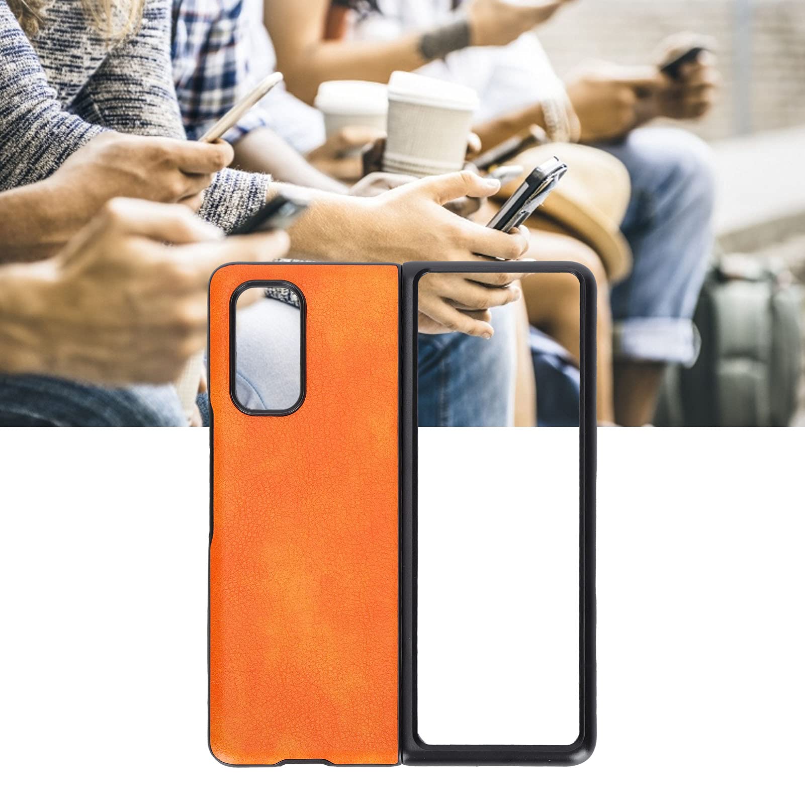 Cocoarm Fodera in Pelle per Telefono Pieghevole Xiaomi MIX FOLD, Motivo
