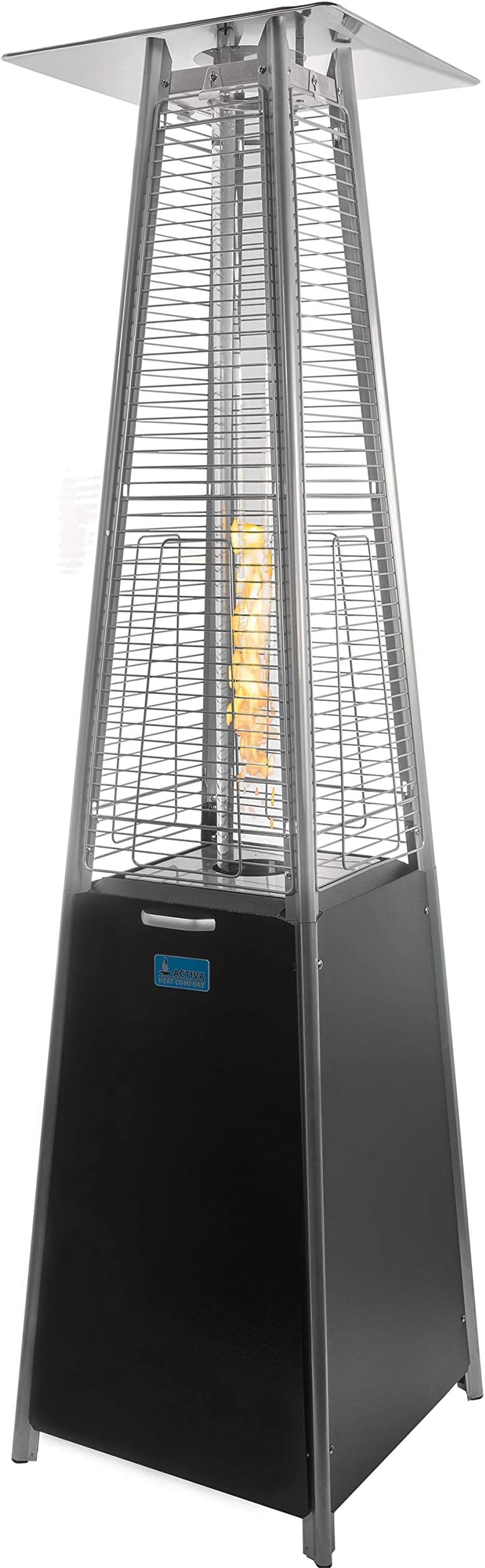 Parasol chauffant gaz Champignon 13 kW INOX Allumage Piézo Lest Anti