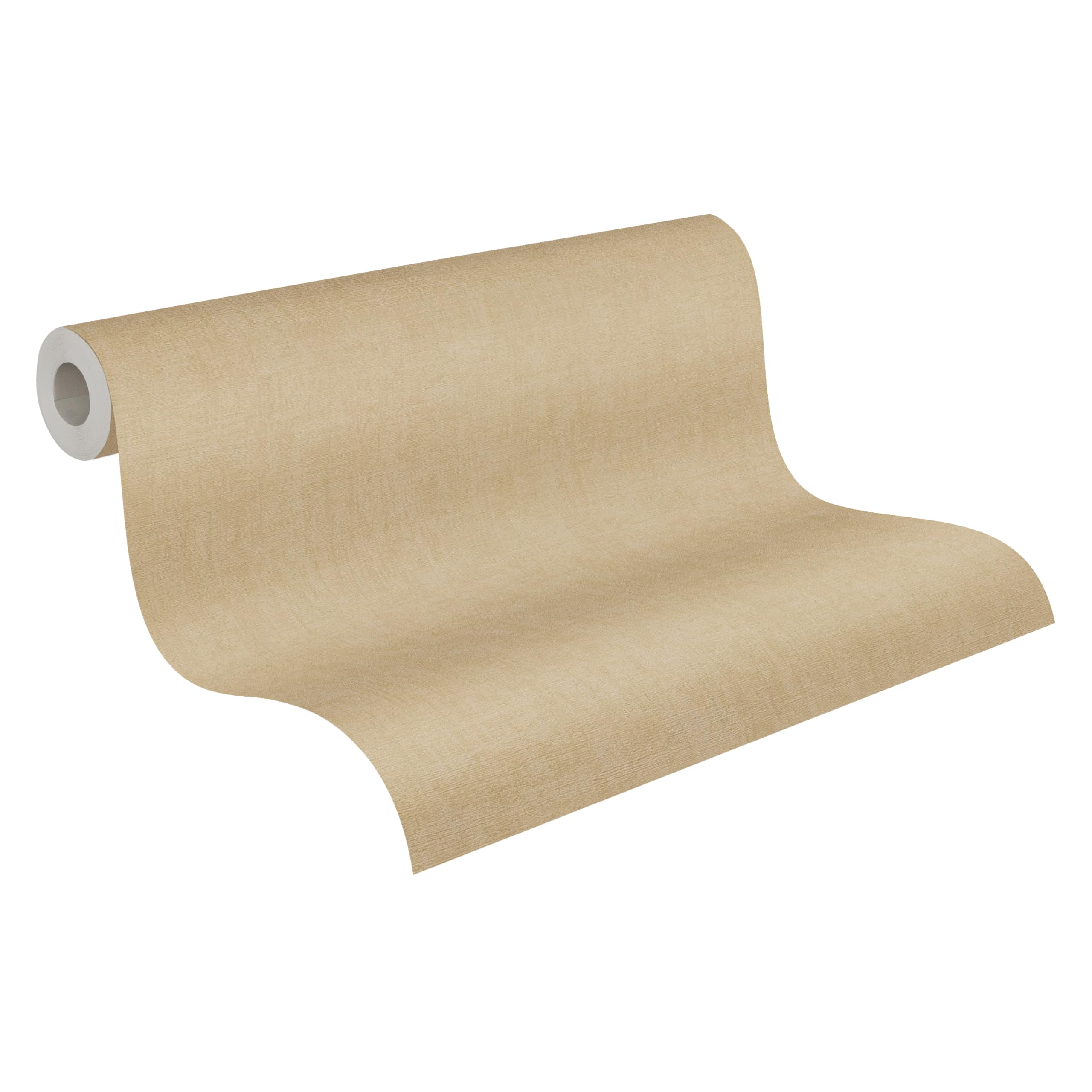 A.S. Création Uni-Vliestapete mit Struktur – Braun, Beige – 10,05 x 0,53 m
