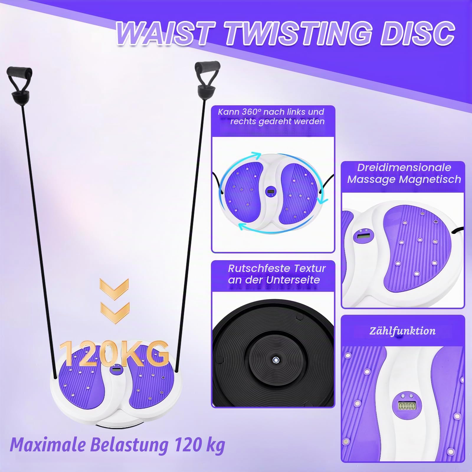 Waist Twisting Disc, Waist Sculptor Machine Twister, Body Shaping Waist Twisting Disc, Waist Trainer Machine For Women Weight Loss/Cardio Exercise