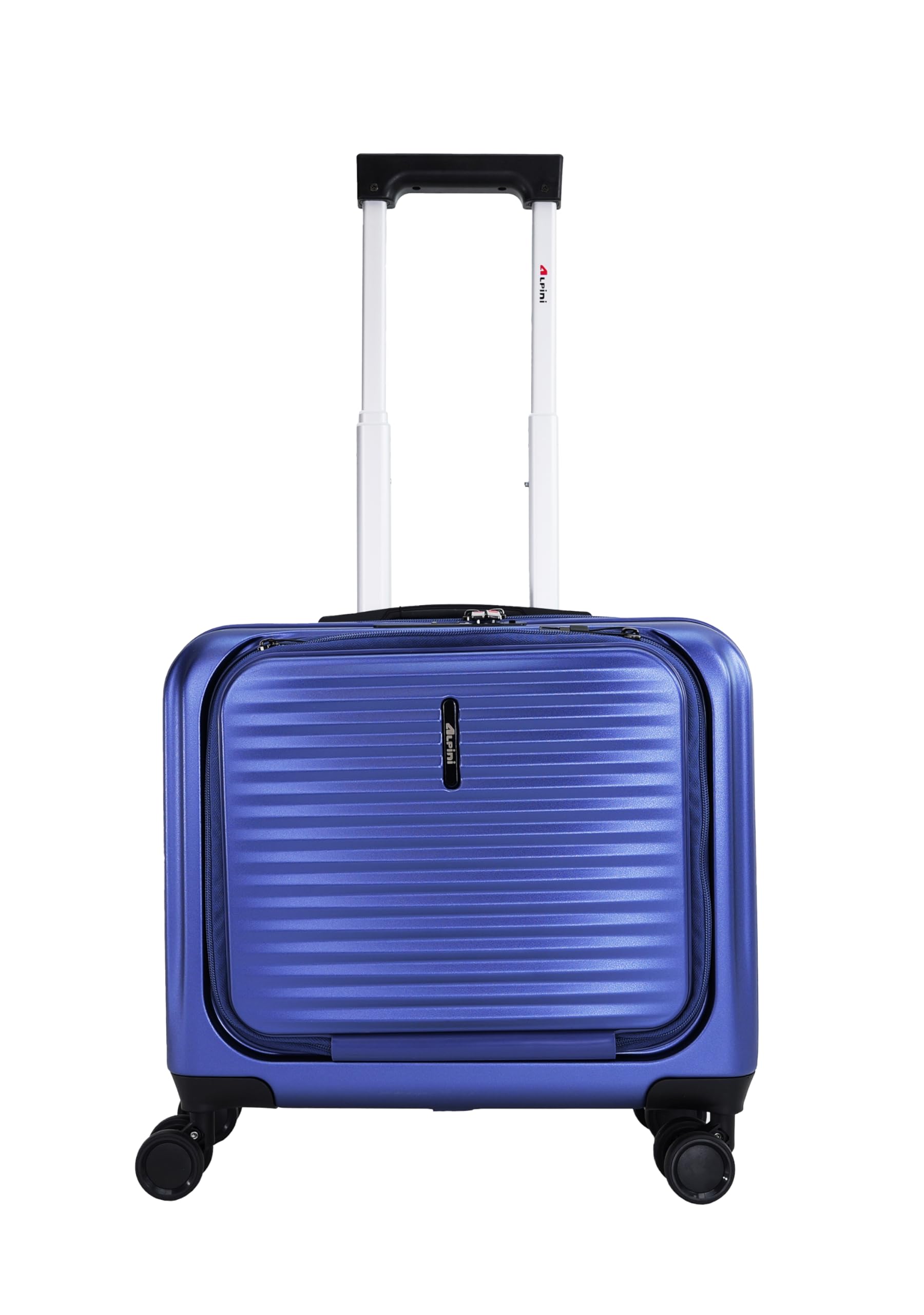 Alpini - Maleta de cabina de negocios B-Pilot-R de 8 ruedas, con toma USB para carga integrada, compatible con PC, azul (Blue), cabine 42.5x20x44cm -31L, B-PILOT-R