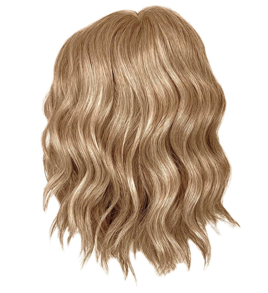 Gabor Conquer The Waves Designer Series Wig, Tousled Waves Mid-length Bob Style, Average Cap Size, GF17-23SS Iced Latte Macchiato