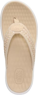 HEYDUDE Women's Tide Flip Sandal | Flip Flop with Soft Woven Strap