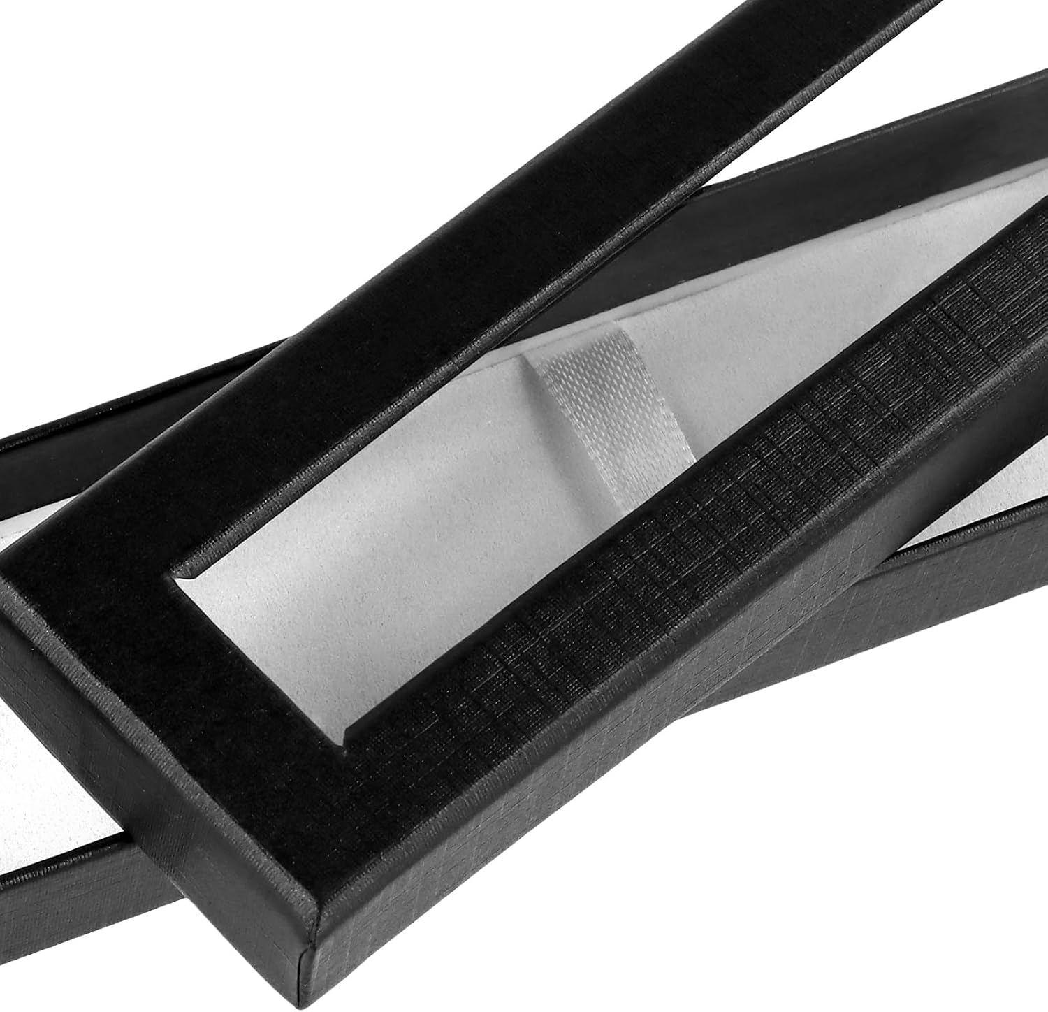 40 PCS Empty Pen Present Box, Pen Presentation Display Box with Clear Lid and Cushion, Pen Gift Box for Business, Birthday Souvenir, Office Supplies