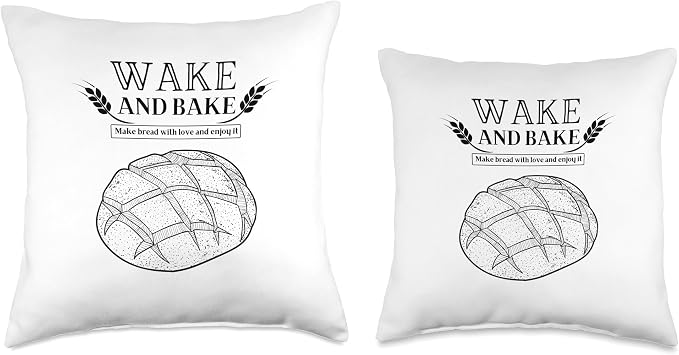 Bread Bakery Owner Artisan Bakery Art Baker Baking Vintage Throw Pillow
