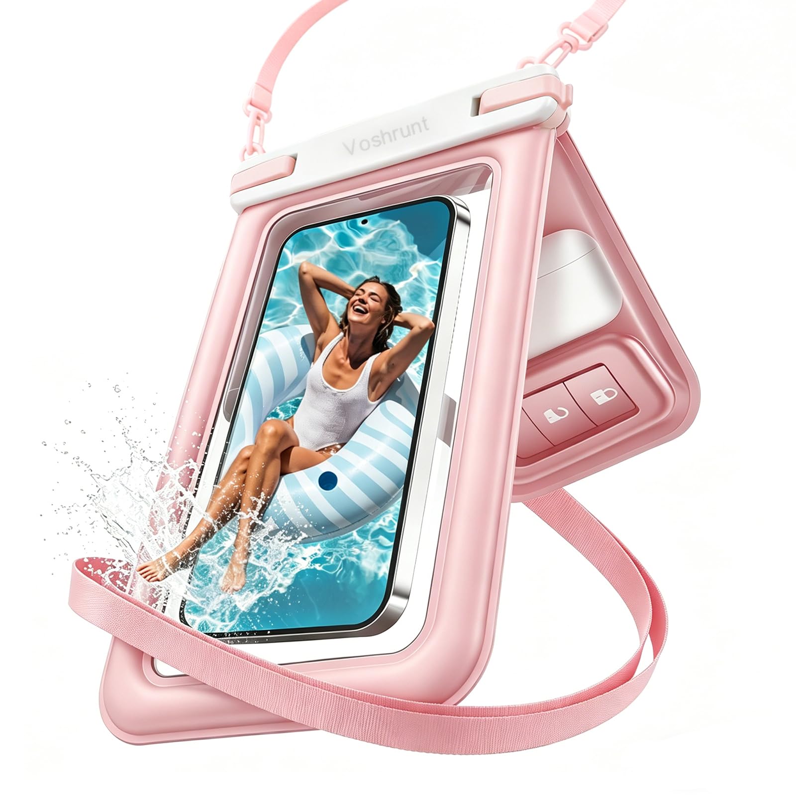 るび様 防水スマホポーチ Amazon.co.jp: 【2026年最新エアーで水に浮くダブルポケットのスマホ