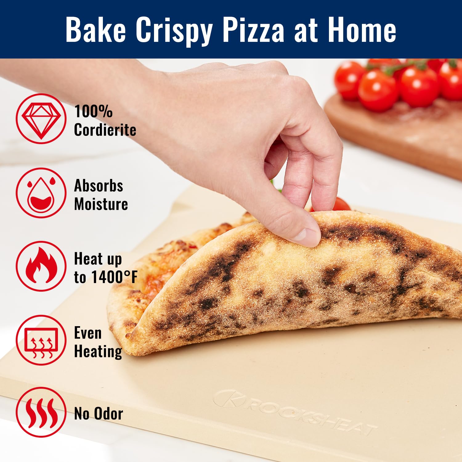 Pizza Stone for Oven & Grill - Crispy Crusts -4