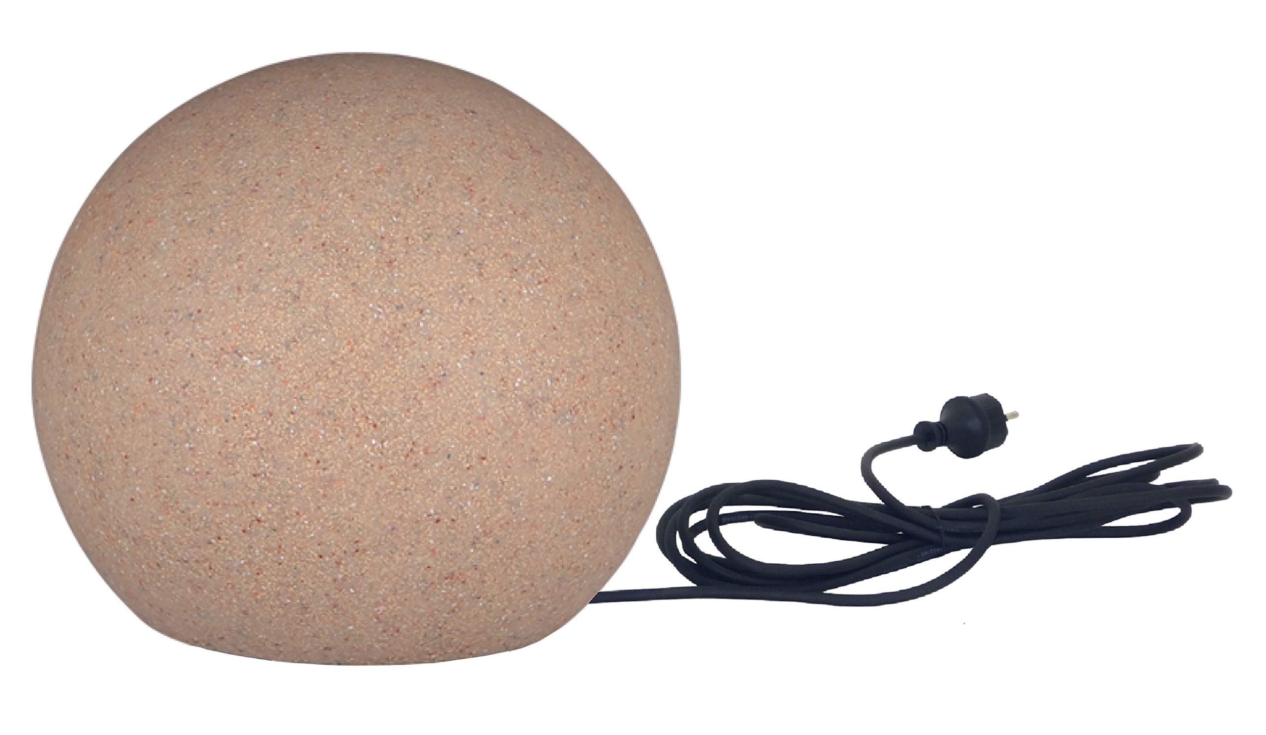 Trango Tuinbol 30 Cm – Granietsteen-look, IP65, Met 5m Kabel, E27 Fitting En Bijgeleverde LED-lamp, Voor Tuin En Terras