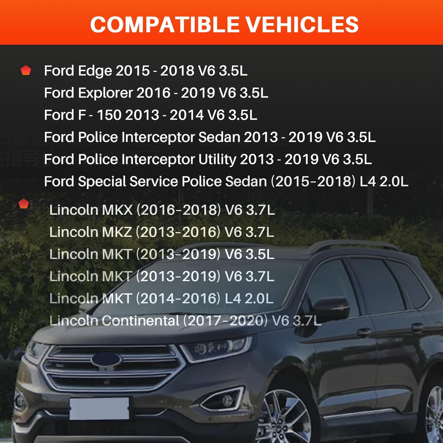 11629 Alternator For Ford Explorer 3.5L 2016-2019,F150 V6 3.5L 2013-2014,Lincoln MKT 2.0L 2014-2016 & 3.5L 3.7L 2013-2019,12V 225Amp