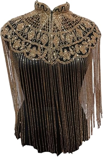 Zuho Embellished Poncho For Women Part Wear (Gold)