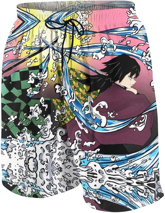 Amazon Co Jp Lotin J 鬼滅の刃 キッズ ショートパンツ 水着 速乾性 サーフパンツ 子供用 水陸両用 女の子 男の子 ビーチ 日常着 ファッション