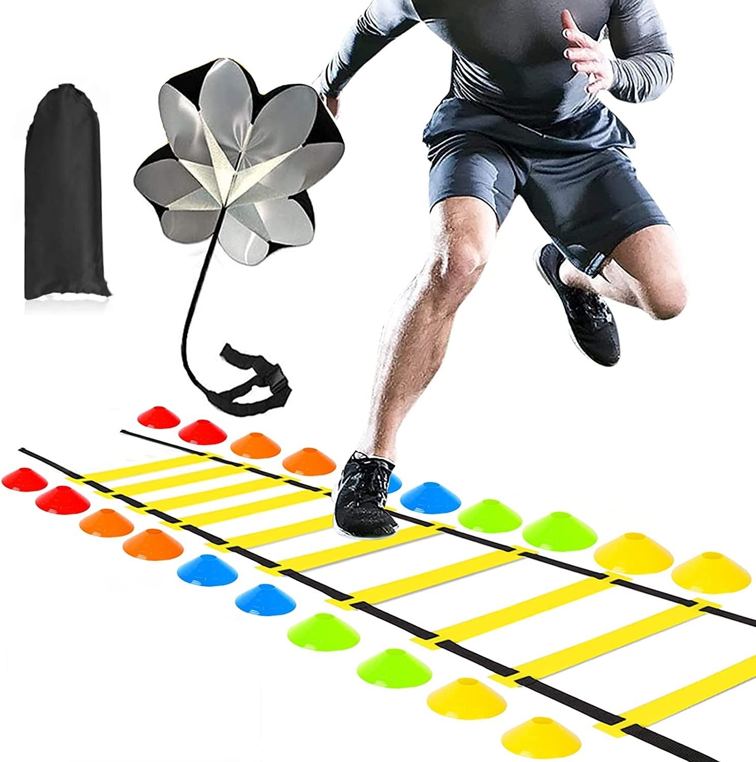 ServeuttamSports Super Speed Agility Ladder for Track and Field Sports Training 4 Meter (Speed Training Combo) (B0C4BC9XFQ) Amazon Price History, Amazon Price Tracker