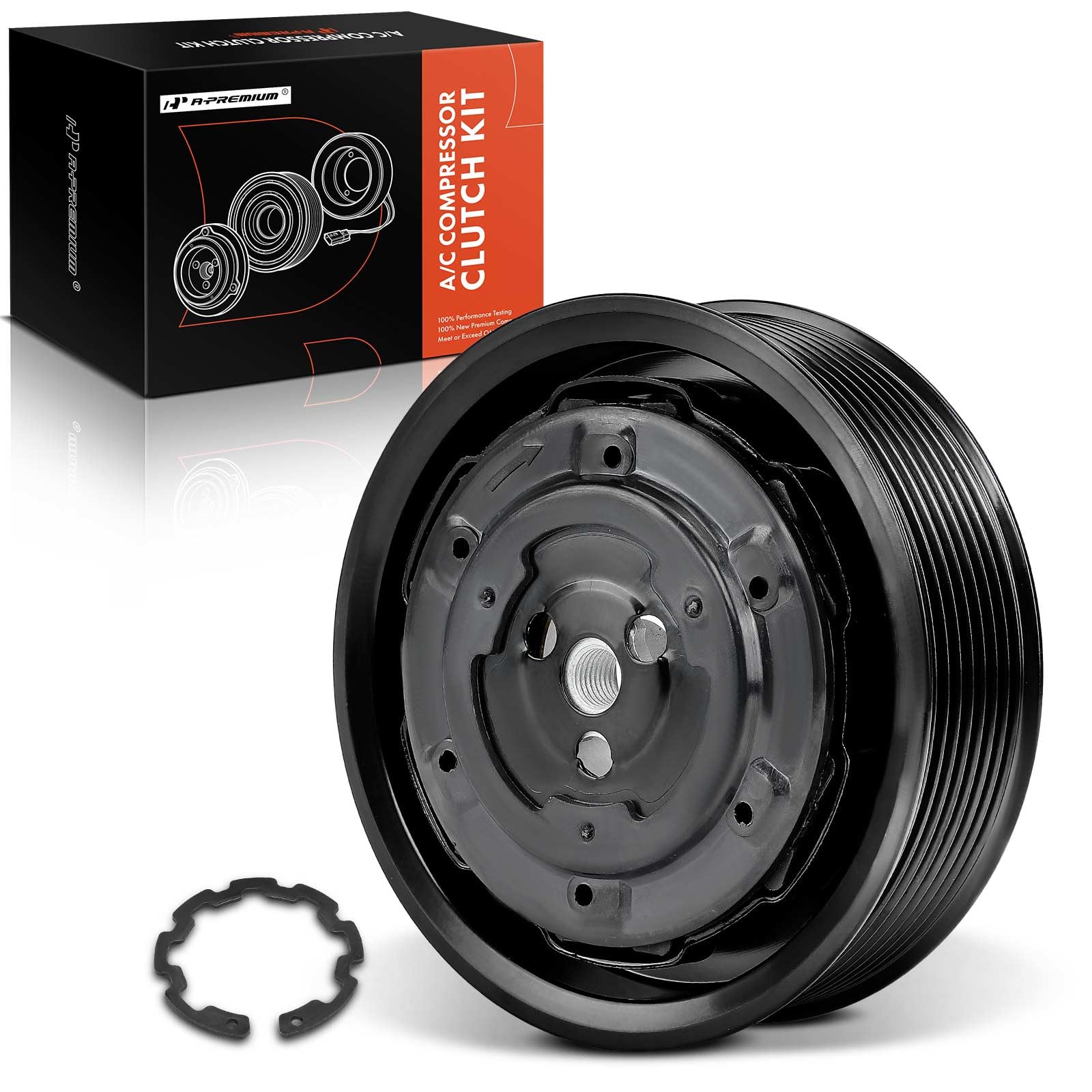 A-Premium Air Conditioner AC Compressor Pulley Compatible with Land Rover Discovery 2004, Range Rover Sport 2006-2013, 4.2L 4.4L 4.6L 5.0L, fit for