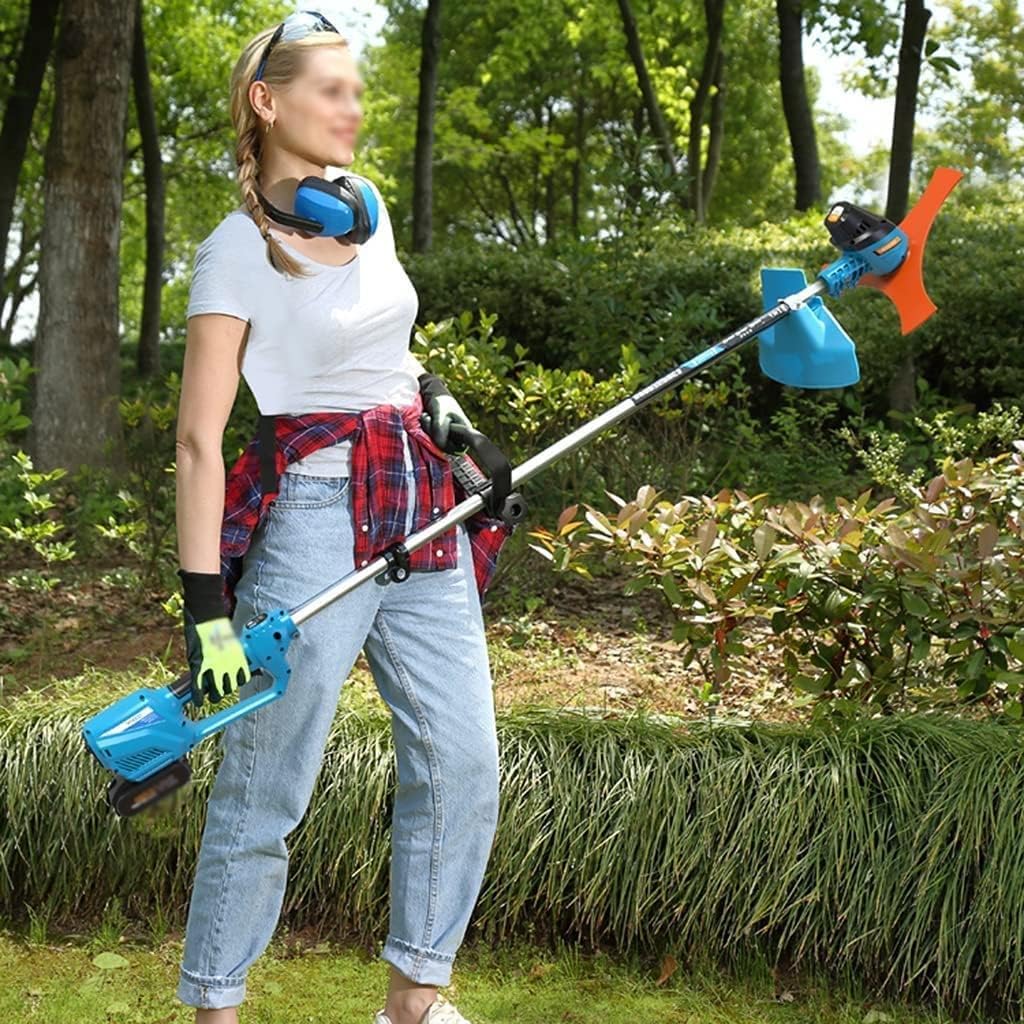 Portatile in Mano Cordless String Trimmer/Edger Lawn Mower Famiglia Piccolo Portatile Ricaricabile Weeder Multifunzionale Prato Elettrico Falciatrice