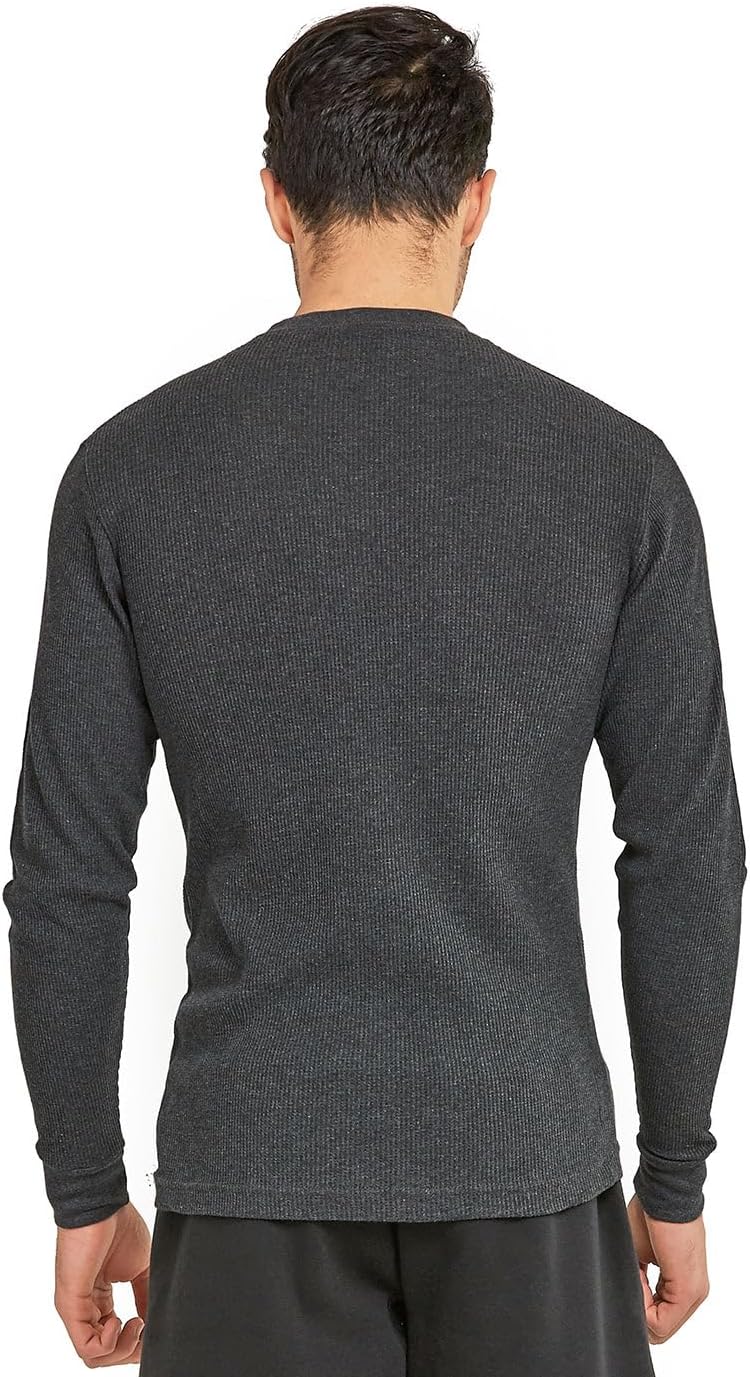 Men's Classic Fit Heavy Weight Waffle Thermal Shirt - Image 3