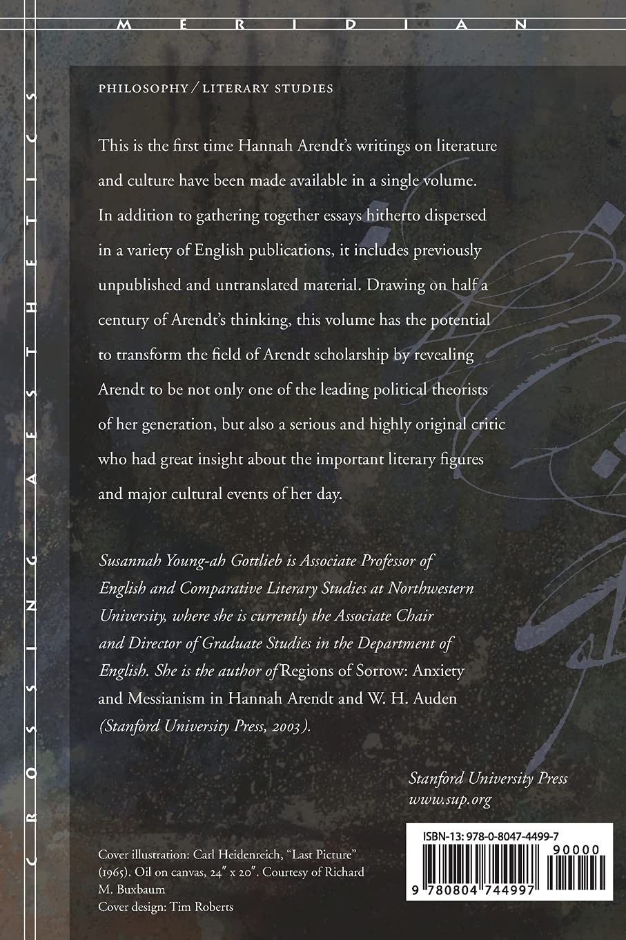 Reflections on Literature and Culture (Meridian: Crossing Aesthetics)
