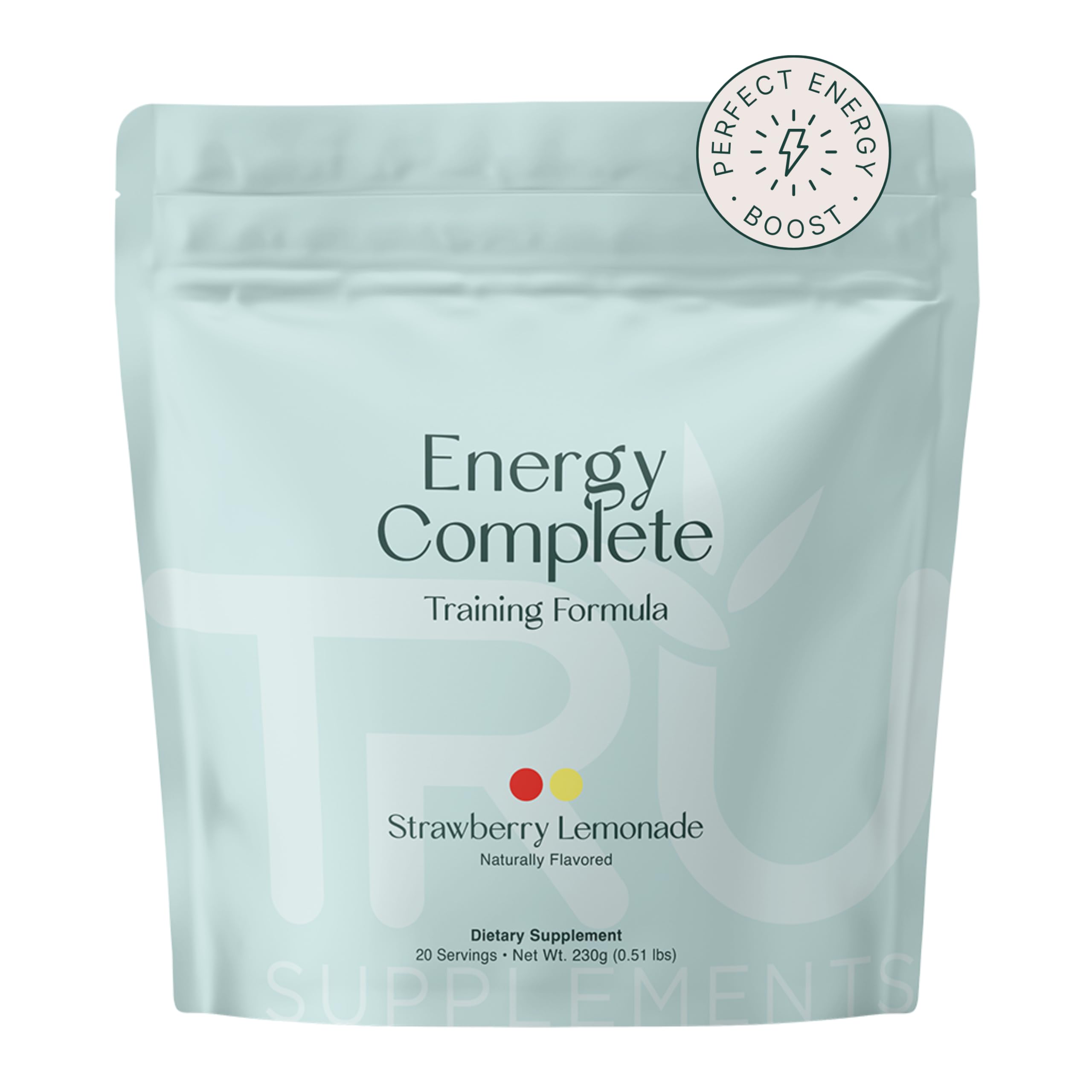 Energy, Pre Workout Training Formula, Vegan Friendly, No Jitters, Improve Workout Performance, Naturally Extracted Flavors, 20 Servings (Strawberry Lemonade)