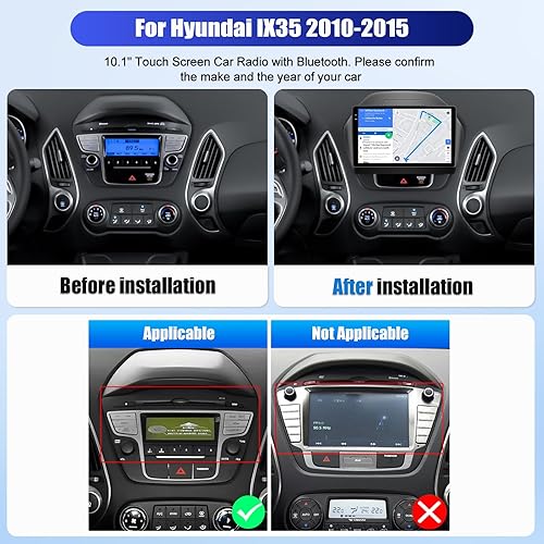 Miniatura 2 de Estéreo de coche Android 11 2+32G para Hyundai Tucson IX35 2010-2015, unidad principal de radio de coche con pantalla táctil de 10 pulgadas con