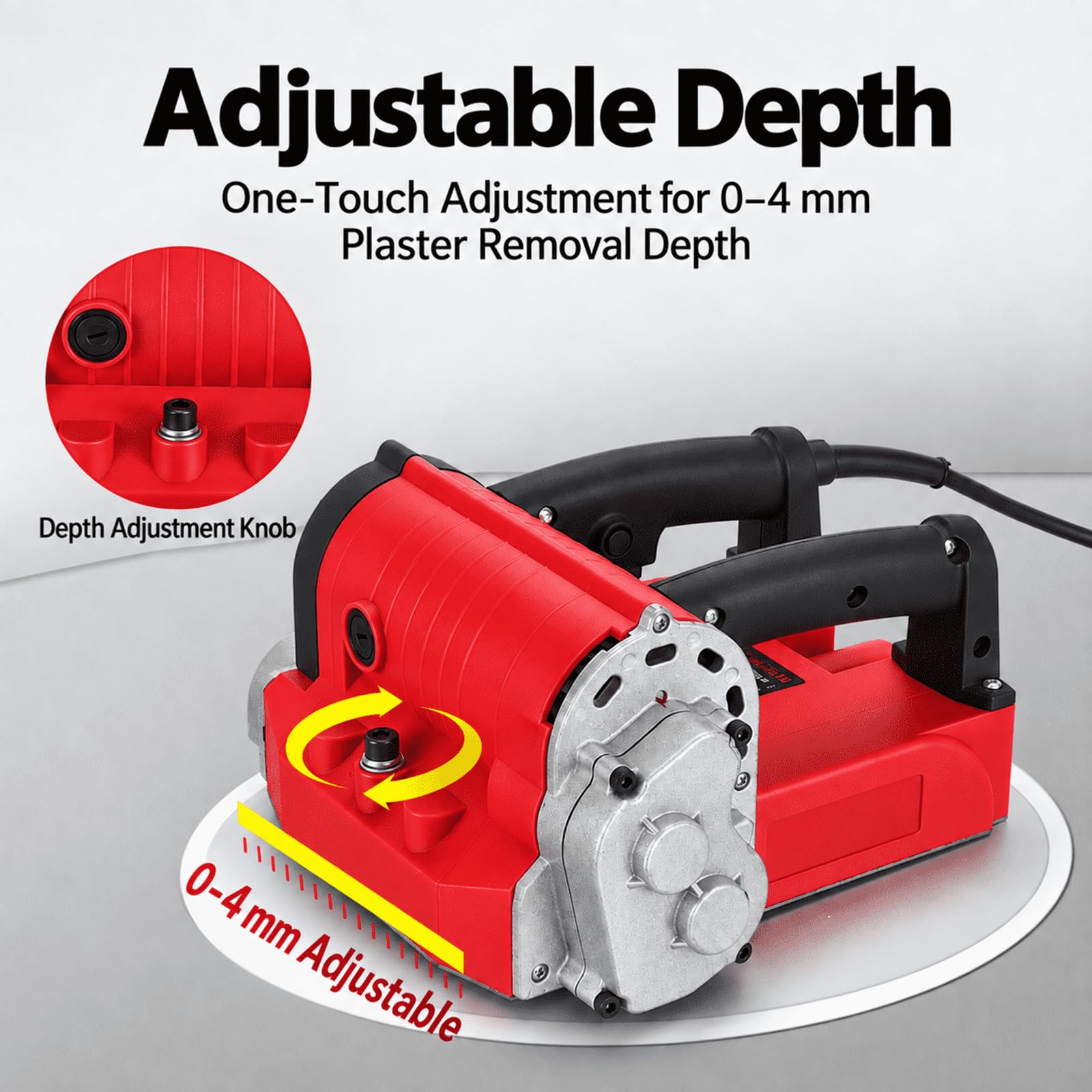 Strugarka do ścian 4580W 3500RPM, regulowana głębokość 0,04-0,16 cala