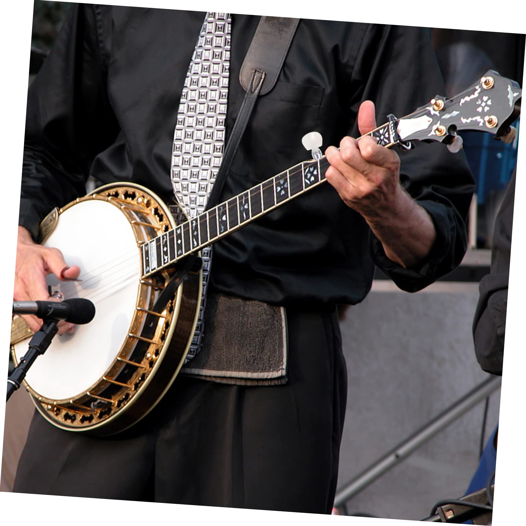 ibasenice 3stücke Banjo Stimmknopf Aus Legierung Weisser Ersatz Für Banjo Saiten-adjuster Einsetzbar Langsamlich Und Praktisch