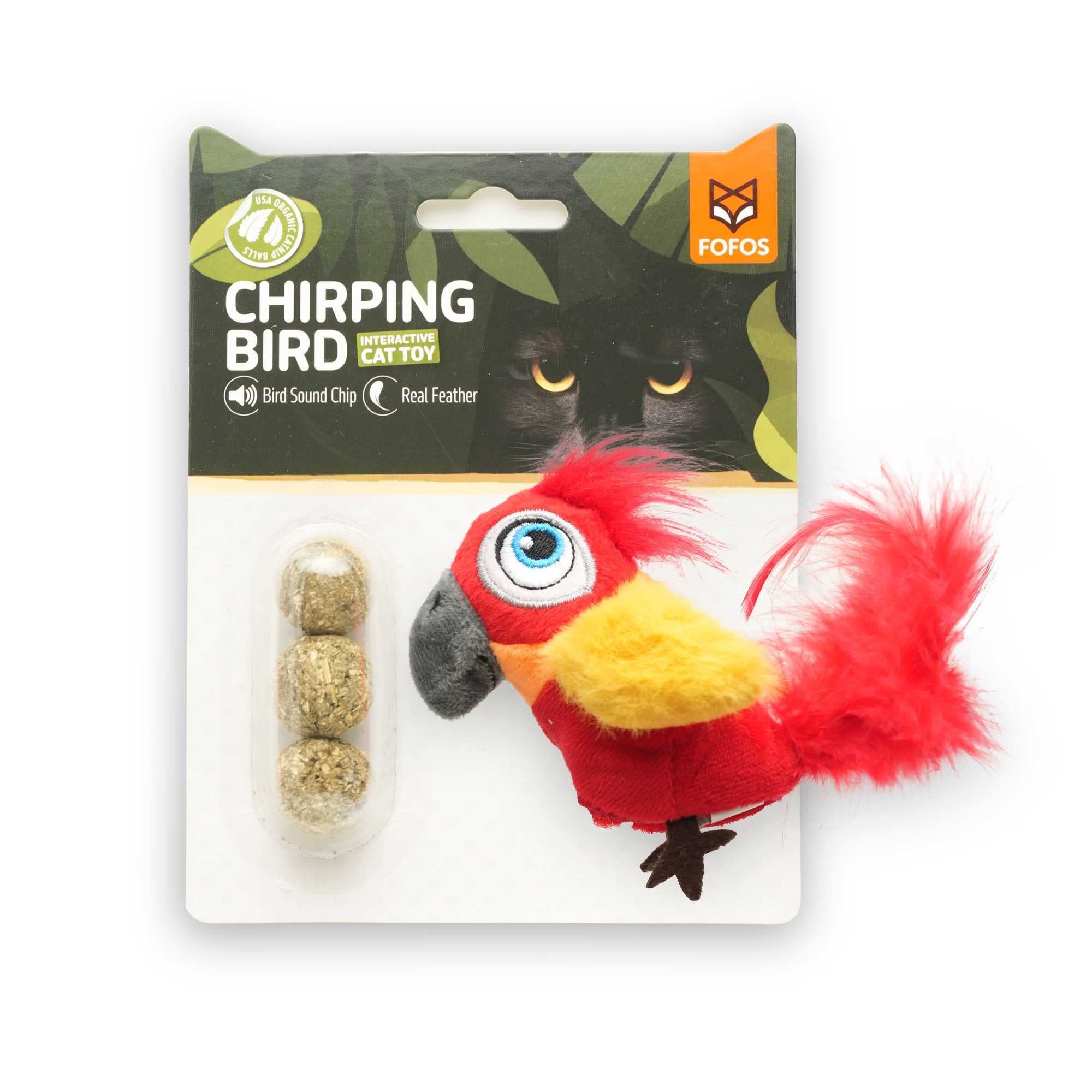 BarkButler x Fofos Parrot Cat Toys | 3 US Grade Organic Catnip for Cats | Motion Activated Bird Sounds Soft Toy | Real Feathers & Super Soft Fabrics cat Toy | for Kitten Toys, Older Cat Breeds | Red (B0BYNDWD6H) Amazon Price History, Amazon Price Tracker