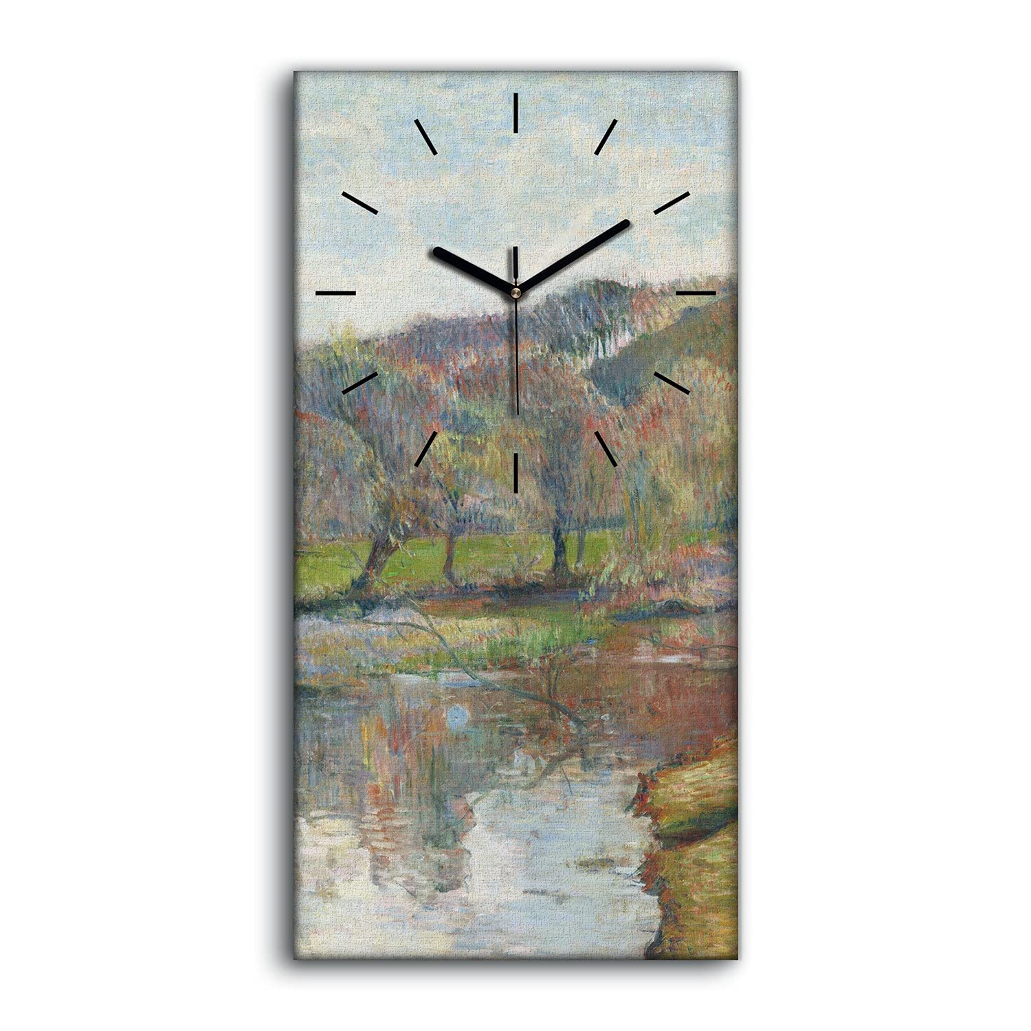 Horloge murale haut de gamme en amont de Pont Aven toile art moderne
