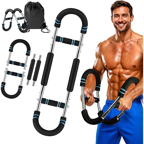 Twister Arm Trainer — Chest Workout Equipment for Men & Women Detachable Adjustable Chest Exerciser Forearm Strengthener with Carry Bag Thickened Foam for Enhancing Upper Body Muscle Home Fitness