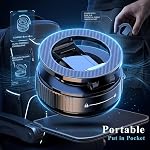 Magnetic Phone Holder for Car,Vacuum Suction Cup Phone Holder,Heavy-Duty Metal Arm&Head, Magsafe Car Mount for iPhone, 360° Adjustable Dashboard Mount,Folding Holder for iPhone and Android
