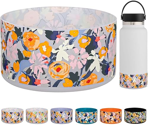 Vista 34 de HEYSKAY Protective Silicone Boot for Hydro Flask Water Bottle Wide Mouth Water Bottle Anti-Slip Silicone Boot Bottom Protector Water Bottle