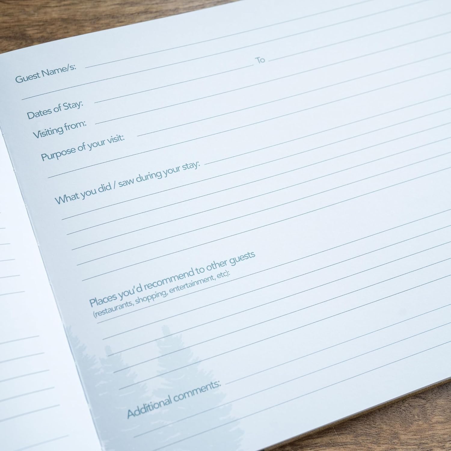 Paper 'n Such Cabin Guest Book for Vacation Homes and Short Term Rentals -Kraft Hardcover - Airbnb Essentials for Hosts- Visitor Sign in Journal Guesthouse Welcome Log